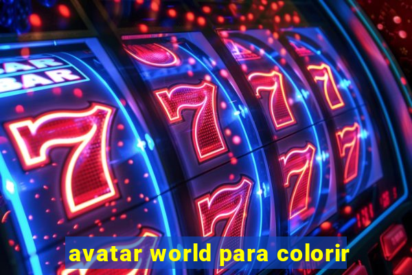 avatar world para colorir